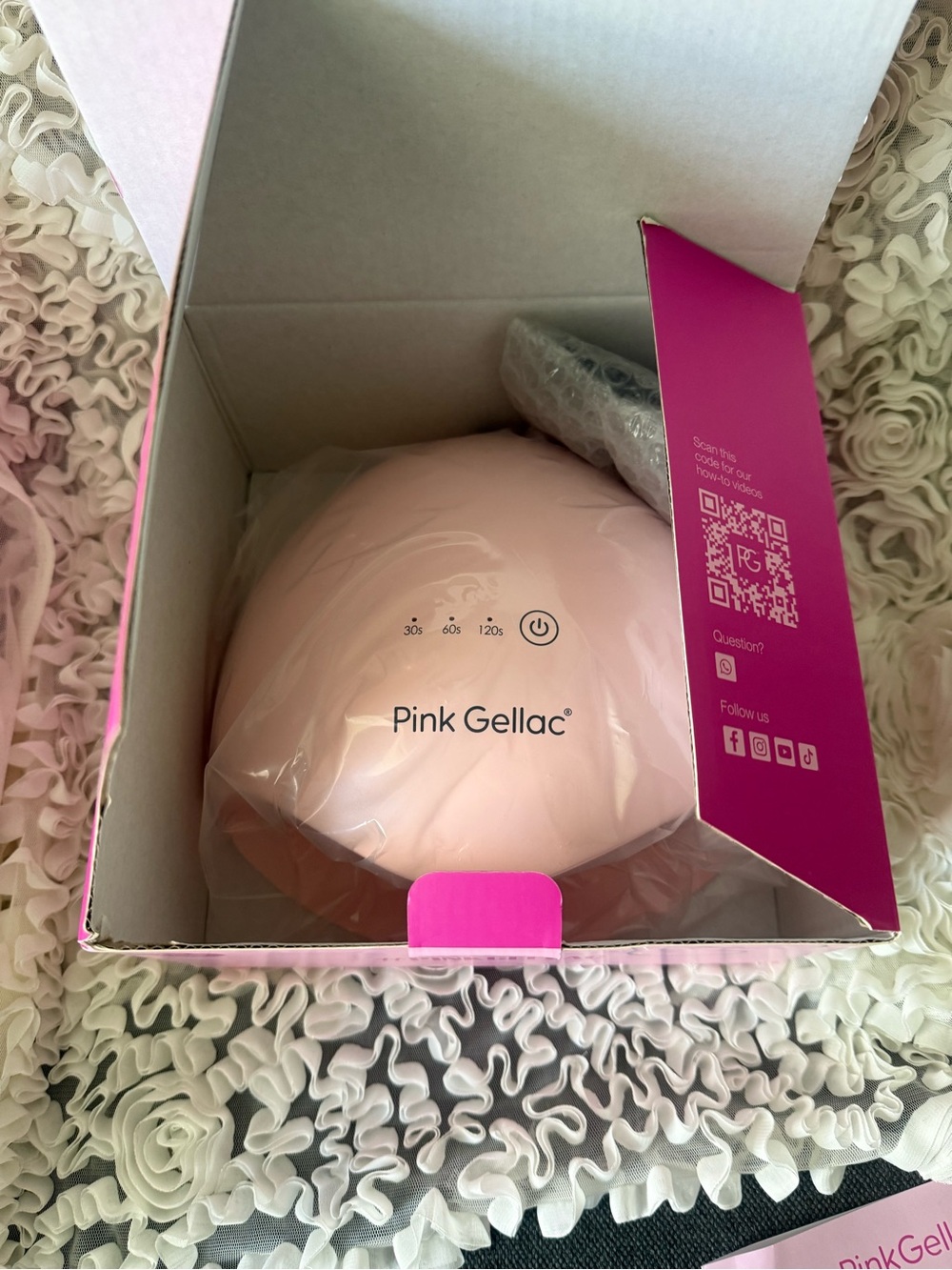 BNWT! Pink Gellac Pro LED Nail Lamp L